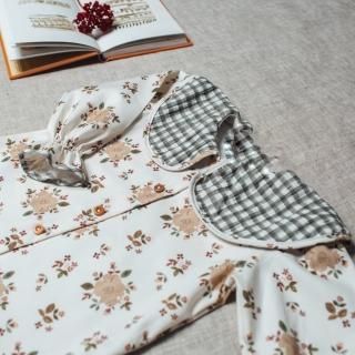 <img class='new_mark_img1' src='https://img.shop-pro.jp/img/new/icons20.gif' style='border:none;display:inline;margin:0px;padding:0px;width:auto;' />SALE!!!Ivory Flower  collar blouse FROM SPAIN 