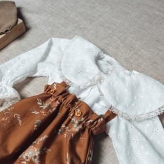 <img class='new_mark_img1' src='https://img.shop-pro.jp/img/new/icons20.gif' style='border:none;display:inline;margin:0px;padding:0px;width:auto;' />SALE!!!White laced   big collar blouse FROM SPAIN 