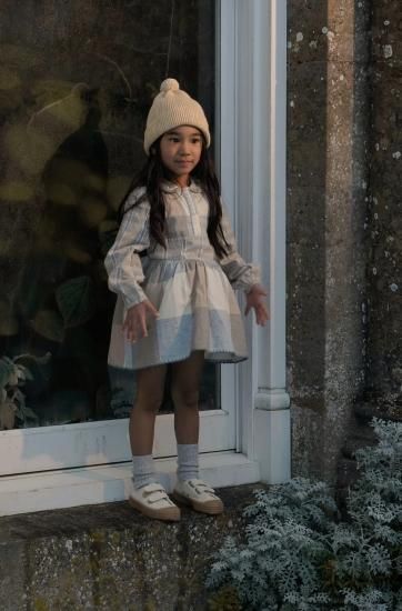 APOLINA IRIS dress （blanket check ) - SEN_TO_SENCE