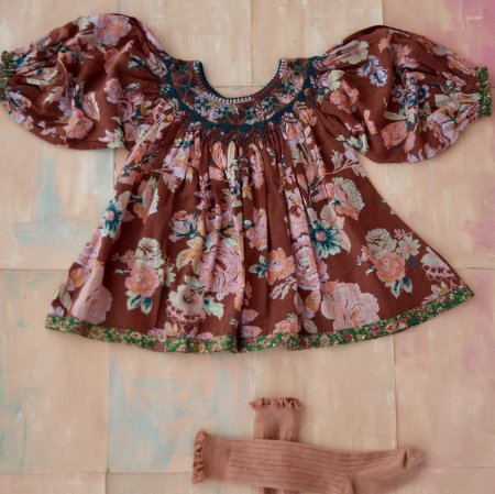 bonjour diary butterfly blouse 2Yキッズ服女の子用(90cm~)