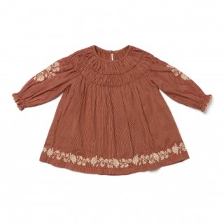 <img class='new_mark_img1' src='https://img.shop-pro.jp/img/new/icons20.gif' style='border:none;display:inline;margin:0px;padding:0px;width:auto;' />SALE!!! Tulip dress AMBER STRIPE (hand embroidary  ) from USA 