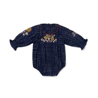 <img class='new_mark_img1' src='https://img.shop-pro.jp/img/new/icons14.gif' style='border:none;display:inline;margin:0px;padding:0px;width:auto;' />Juniper Romper MIDNIGHT (hand embroidary  ) from USA 