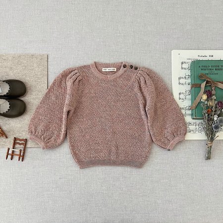 SOORPLOOM Agnes sweater (natural)キッズ服女の子用(90cm~)