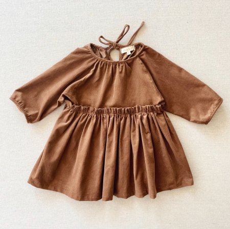 30％OFF！ MABO Georgie Dress (Caramel CORDUROY）2-3yのみ