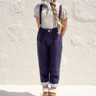 <img class='new_mark_img1' src='https://img.shop-pro.jp/img/new/icons14.gif' style='border:none;display:inline;margin:0px;padding:0px;width:auto;' />HOUSE OF PALOMA  jean michel tailered pants(ڥդ)marine linen
