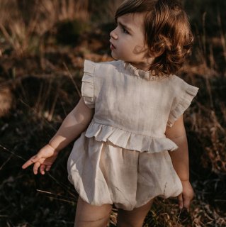 <img class='new_mark_img1' src='https://img.shop-pro.jp/img/new/icons14.gif' style='border:none;display:inline;margin:0px;padding:0px;width:auto;' />Playsuit  Ruffle  Blossom  Cream　From  Denmark