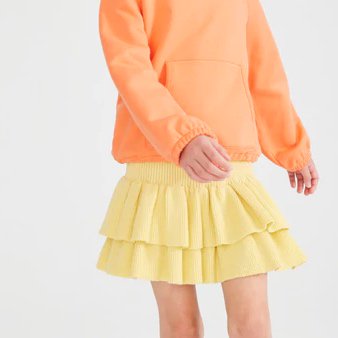 FINAL SALE!!40% ☆MISHA & PUFF Block party Skirt （ vintage yellow ) -  SEN_TO_SENCE