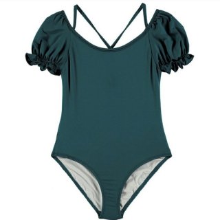 <img class='new_mark_img1' src='https://img.shop-pro.jp/img/new/icons14.gif' style='border:none;display:inline;margin:0px;padding:0px;width:auto;' />Rantarn Sleeve Swimsuit   From Spain ( Dark Cypress  Lycra)