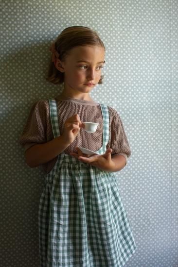 40% FINAL Sale !!SOORPLOOM MIMI Knit Top ｰTea※12y - SEN_TO_SENCE
