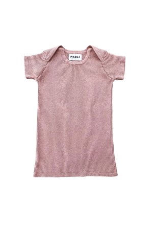 SALE 30% MABLI Cotton Skinny Rib ( rose ) - SEN_TO_SENCE