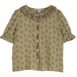 <img class='new_mark_img1' src='https://img.shop-pro.jp/img/new/icons14.gif' style='border:none;display:inline;margin:0px;padding:0px;width:auto;' />EMILE ET IDA Kaki Voile blouse( lilac embroidary)