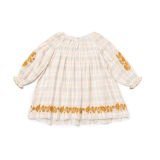<img class='new_mark_img1' src='https://img.shop-pro.jp/img/new/icons14.gif' style='border:none;display:inline;margin:0px;padding:0px;width:auto;' />Tulip dress multi plaid (hand embroidary  ) from USA 