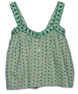 <img class='new_mark_img1' src='https://img.shop-pro.jp/img/new/icons20.gif' style='border:none;display:inline;margin:0px;padding:0px;width:auto;' />SALE!!! 30%  Embroidery Cami (jade tiles)
