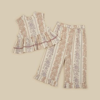 <img class='new_mark_img1' src='https://img.shop-pro.jp/img/new/icons14.gif' style='border:none;display:inline;margin:0px;padding:0px;width:auto;' />APOLINA   WINI  TOPS& PANTS SET  (Cabin Stripe Floral )2y~9y