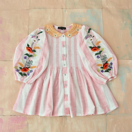 LAST 1！！Bonjour diary Tunique Blouse with embroidary collar