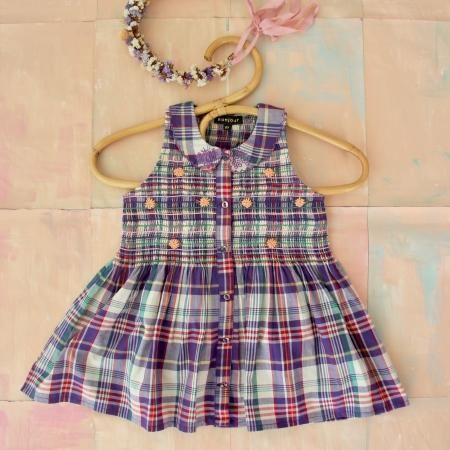 BONJOUR DIARY Ibiza Top (Rainbow Check) - ワンピース