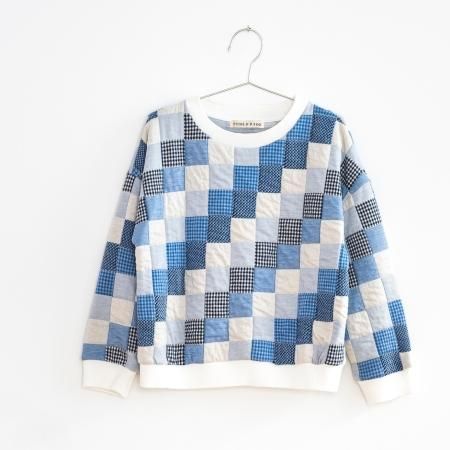 SALE!!! Fish &kids Blues Patchwork Flower top - SEN_TO_SENCE