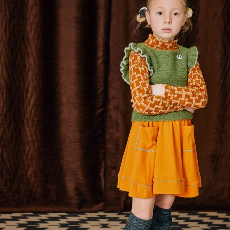 MISHA & PUFF Circle Skirt （Squash Blossom orange) - SEN_TO_SENCE