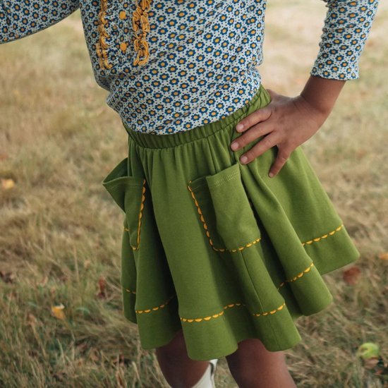 MISHA & PUFF Circle Skirt （Basil) - SEN_TO_SENCE