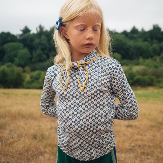 MISHA & PUFF Scout Top (Blueberry Flower Dot )※8yのみ - SEN_TO_SENCE