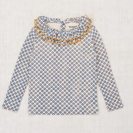 ☆MISHA & PUFF Sweetheart Shirt (Blueberry flower Dot) - SEN_TO_SENCE