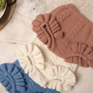 <img class='new_mark_img1' src='https://img.shop-pro.jp/img/new/icons20.gif' style='border:none;display:inline;margin:0px;padding:0px;width:auto;' />SALE 30%!!! warmpink Ruffle knitted shorts FROM SPAIN 