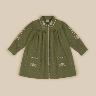 <img class='new_mark_img1' src='https://img.shop-pro.jp/img/new/icons14.gif' style='border:none;display:inline;margin:0px;padding:0px;width:auto;' />LAST 1APOLINA FRANCINE dress(valley calico fern  )2y~9y