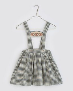 <img class='new_mark_img1' src='https://img.shop-pro.jp/img/new/icons14.gif' style='border:none;display:inline;margin:0px;padding:0px;width:auto;' />Little cottons Heidi pinfore skirt (flannel cove blue check)2-4y