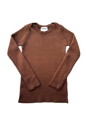 SALE!!1MABLI Sylfaen Skinny Rib Wool Top (SIENNA)br - SEN_TO_SENCE