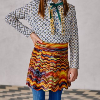 <img class='new_mark_img1' src='https://img.shop-pro.jp/img/new/icons14.gif' style='border:none;display:inline;margin:0px;padding:0px;width:auto;' />LAST 1！！MISHA & PUFF 　chevron skirt 　Primary Space dye　