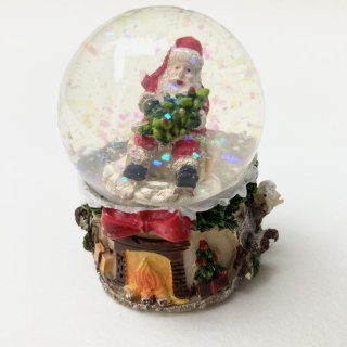Christmas work   「 Glass Santa holding a christmas tree」　From  Colmar  France