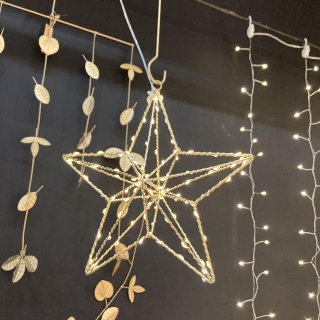 Christmas work   「LED light framework hanging STAR 」　　