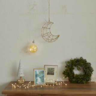 Christmas work   「LED light framework hanging MOON 」　　