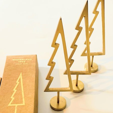 Christmas☆彡　FERM LIVING winterland brass outline TREE - SEN_TO_SENCE