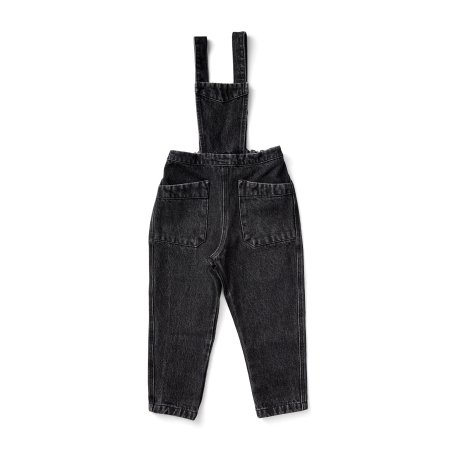 SALE 30% OFF!!! SOORPLOOM Charlie overall (Black Denim ) ※ 4y 10y 