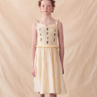 <img class='new_mark_img1' src='https://img.shop-pro.jp/img/new/icons14.gif' style='border:none;display:inline;margin:0px;padding:0px;width:auto;' />Knitted Floral Dress   (creamyellow)  FROM SPAIN 