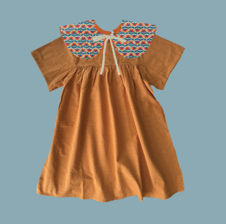 PREORDER Gaia Dress with removable Collar(rust) FROM USA ※国内初入荷brand