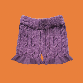 PREORDER Juniper ruffle Knit shorts  (eggplant) FROM USA brand
