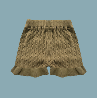 PREORDER Juniper ruffle Knit shorts  (olive) FROM USA ※国内初入荷brand