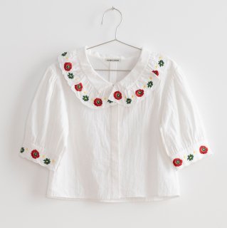 <img class='new_mark_img1' src='https://img.shop-pro.jp/img/new/icons14.gif' style='border:none;display:inline;margin:0px;padding:0px;width:auto;' />Fish &kids  Flowers Blouse (embroidery collar)