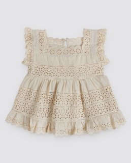 <img class='new_mark_img1' src='https://img.shop-pro.jp/img/new/icons14.gif' style='border:none;display:inline;margin:0px;padding:0px;width:auto;' />Little cottons  AVA Lace Blouse  (broidery angraise oat)