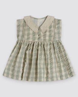 <img class='new_mark_img1' src='https://img.shop-pro.jp/img/new/icons14.gif' style='border:none;display:inline;margin:0px;padding:0px;width:auto;' />LAST 1！！Little cottons  OLIVIA Blouse  (gingam seagrass)