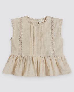 <img class='new_mark_img1' src='https://img.shop-pro.jp/img/new/icons14.gif' style='border:none;display:inline;margin:0px;padding:0px;width:auto;' />Little cottons  Willow  Blouse  (OAT)