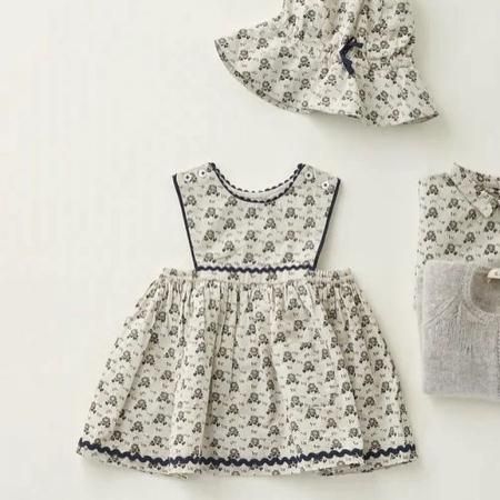 CARAMEL Baby Juniper Dress (polka floral) - SEN_TO_SENCE