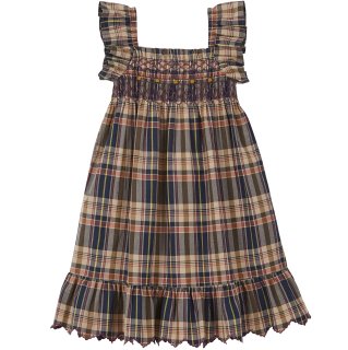 <img class='new_mark_img1' src='https://img.shop-pro.jp/img/new/icons14.gif' style='border:none;display:inline;margin:0px;padding:0px;width:auto;' />EMILE ET IDA　Madras check Cotton  dress 266a