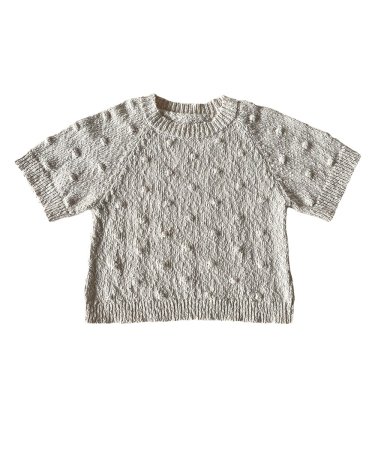 SALE 30% !!MABLI Cotton LYRA TEE (sand) - SEN_TO_SENCE