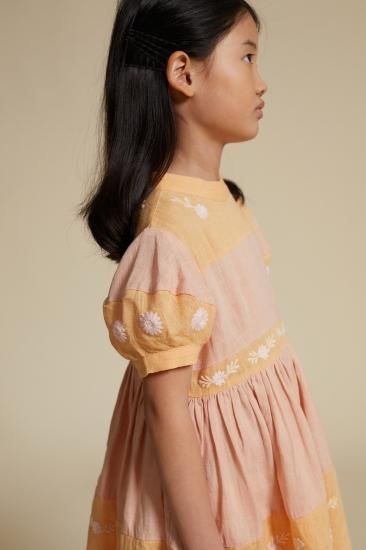 ほ*＊様 apolina kids アポリナ Mildred Dress 5-7 Apolina Mildred Dress Apricot/rose 5-7y｜Yahoo!フリマ（旧