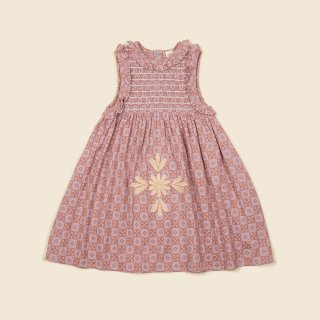 <img class='new_mark_img1' src='https://img.shop-pro.jp/img/new/icons14.gif' style='border:none;display:inline;margin:0px;padding:0px;width:auto;' />APOLINAINA   dress (Folk Checkerboard Wisteria)2~11y