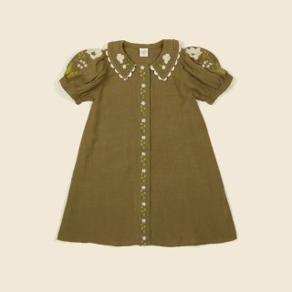 <img class='new_mark_img1' src='https://img.shop-pro.jp/img/new/icons14.gif' style='border:none;display:inline;margin:0px;padding:0px;width:auto;' />APOLINAHEDI SHIRT   dress (Olive)2~11y