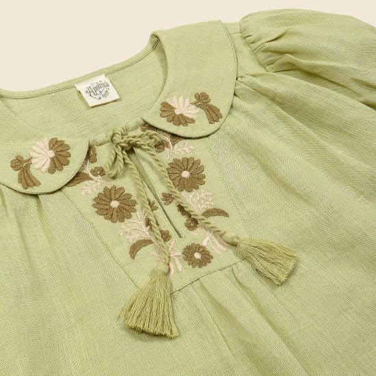 7/1 21時～40% SALE！！APOLINA NORA BLOUSE (Peridot)※3~9y